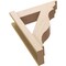 Ekena Millwork 6-in W x 20-in D x 24-in H Funston Trad Rough Cedar Woodgrain TimberThane Outlooker, Primed Tan OUTUR060X20X24FST04RCPR - alternate 5